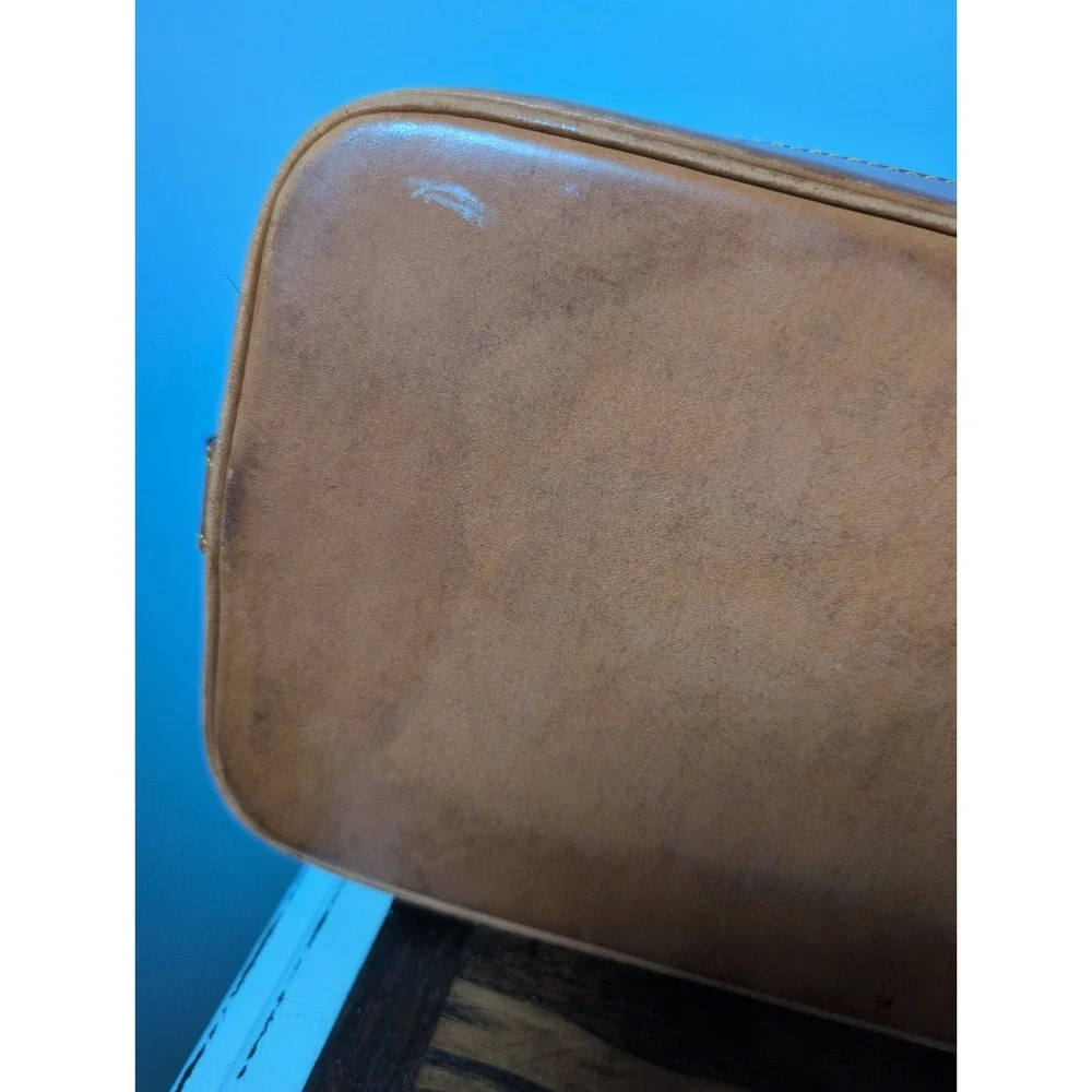 Louis Vuitton Alma PM Monogram Canvas Leather Vintage Bag‎ Brown Vintage